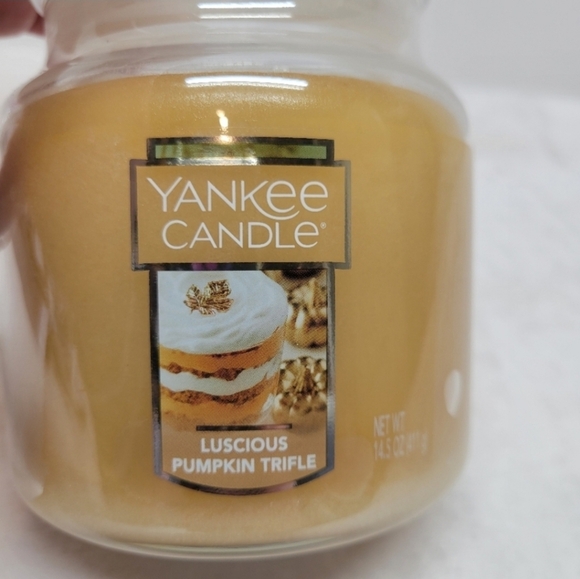 Yankee Candle Other - SOLD          Yankee candle Luscious Pumpkin Trifle Medium 1 wick jar candle NEW